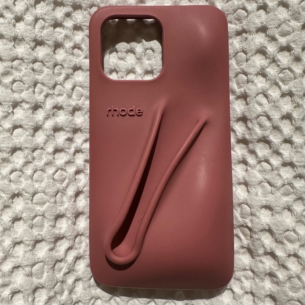 Rhode Skin by Hailey Bieber Dark Pink Phone Case iPhone 14 Pro Max